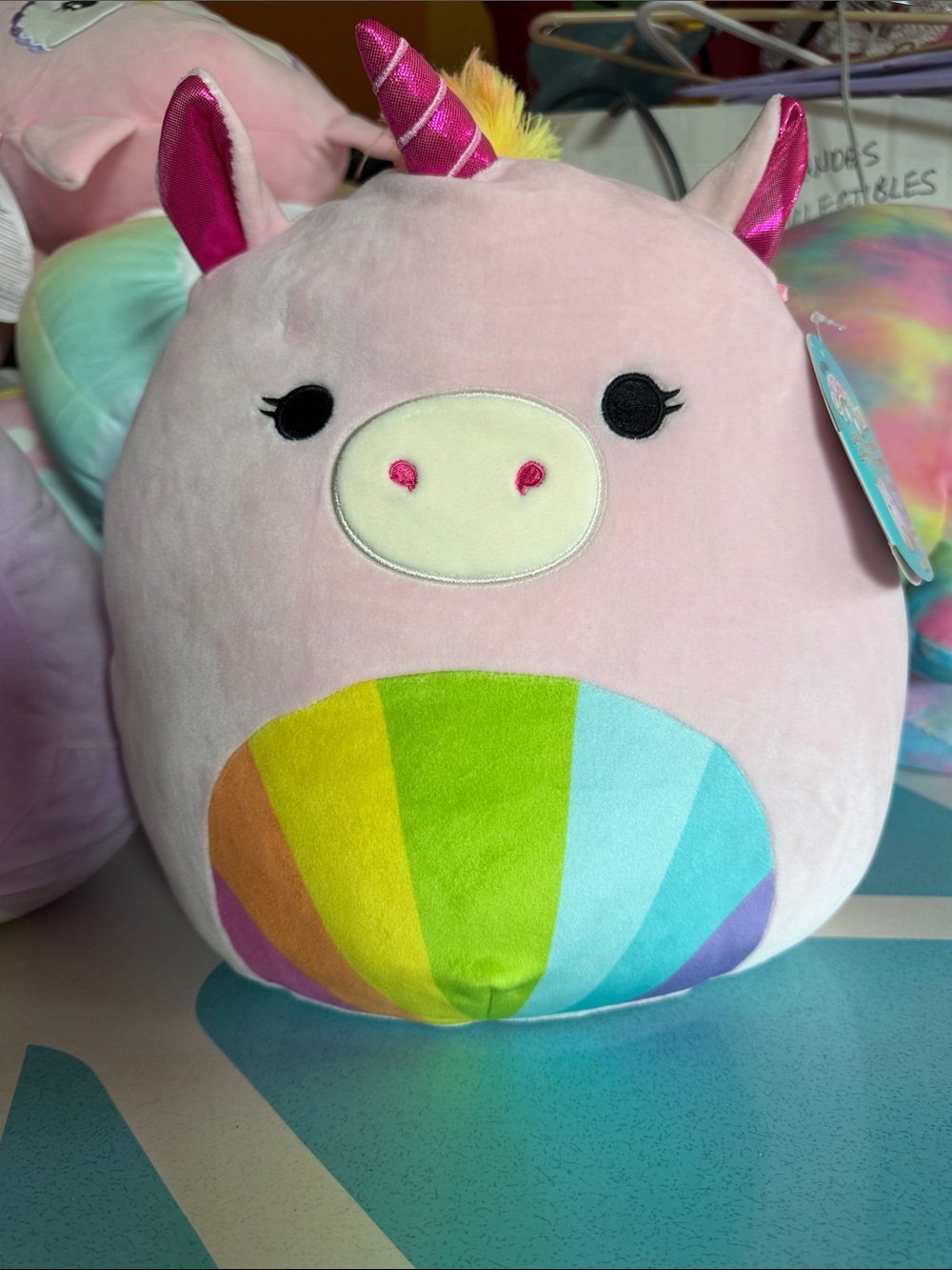 Amor the Unicorn 12” Squishmallow - Rainbow Belly